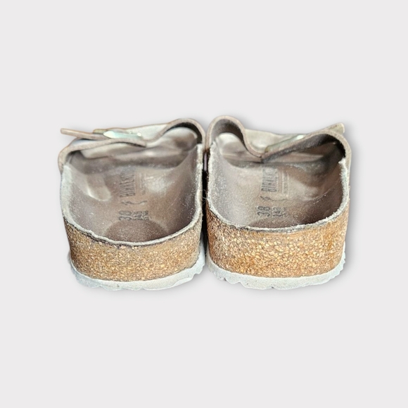 Birkenstock Madrid Washed Metallic Rose Gold Sandals - Picture 5 of 7